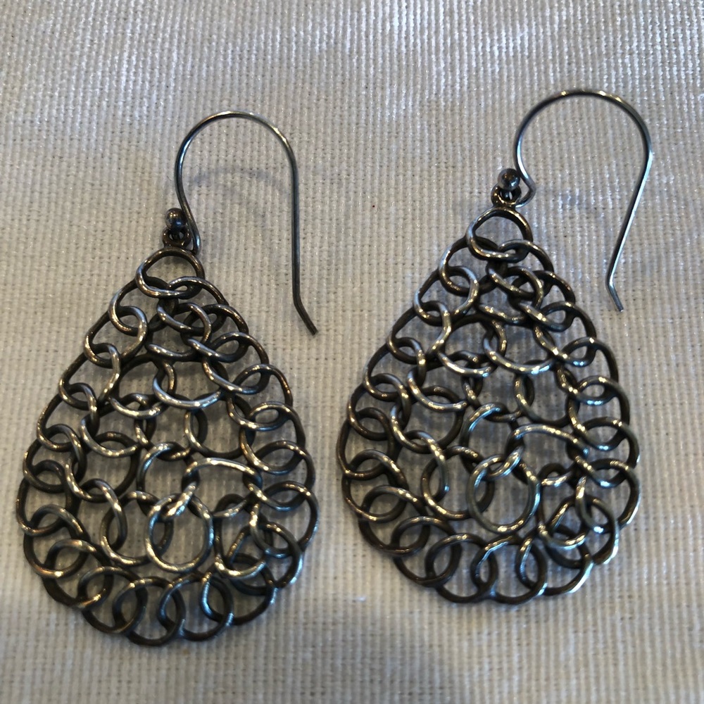 Silpada .925 Silver Mesh Wire Earrings